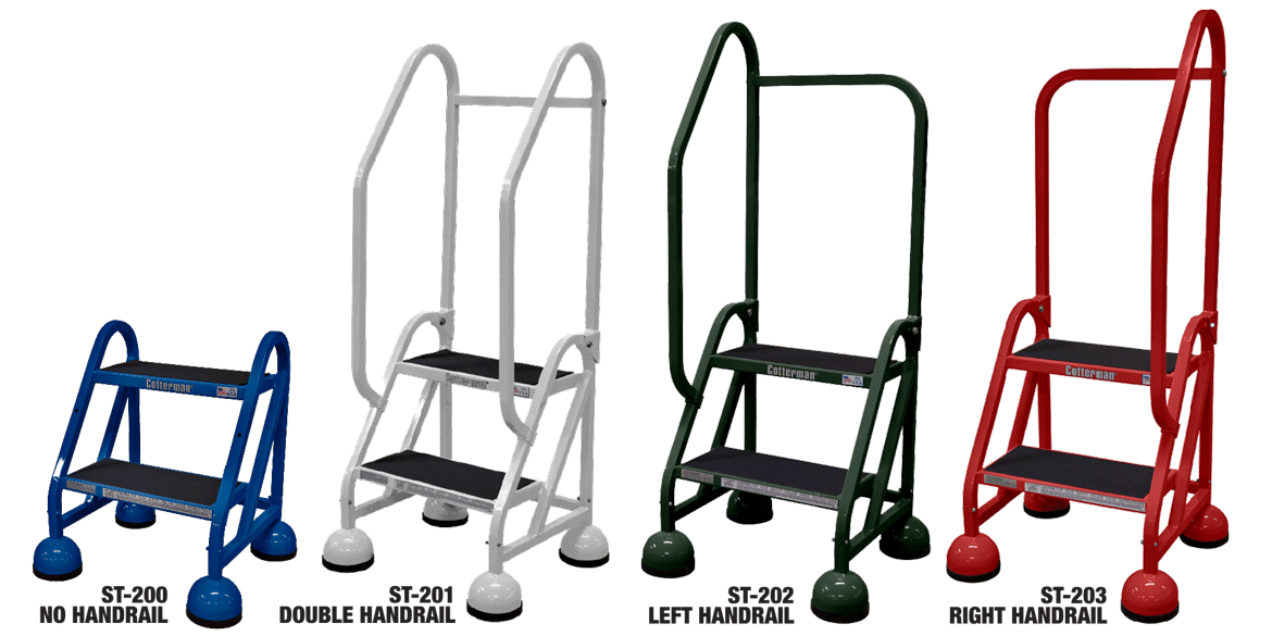 Office Ladder Handrail Configurations