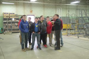 Peck High School visits Cotterman HQ in Croswell, MI.